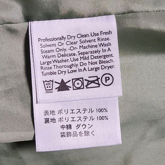 Eddie Bauer Womens XS Premium Quality Goose Down Puffer Vest Green Full Zip - Picture 6 of 9